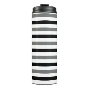 Ahs Schwarz-Weiß-Streifen Design Thermosbecher