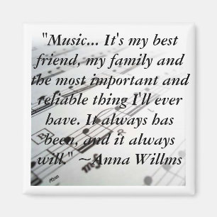 ahsheetmusic, "Musik… Es ist mein bester Freund, Magnet