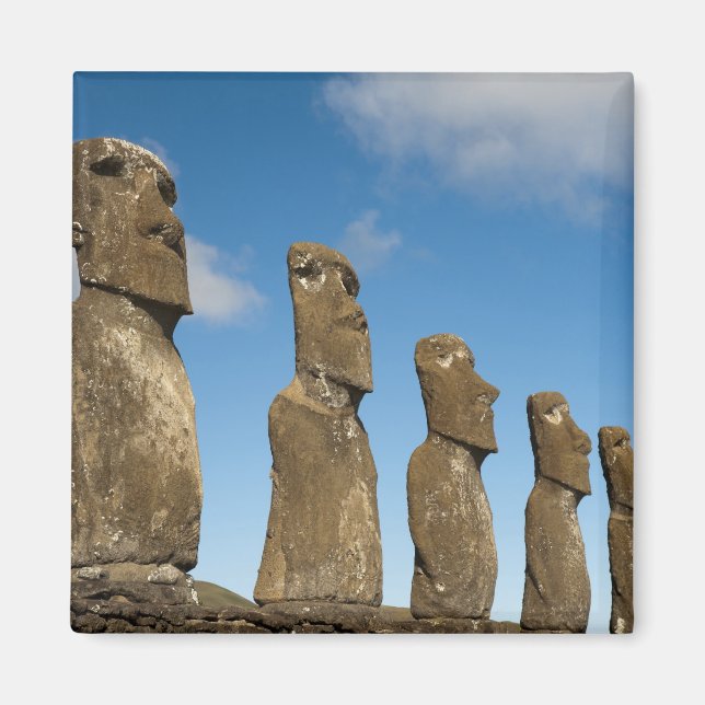 Ahu Akivi, Rapa Nui, Osterinsel, Chile 2 Magnet (Vorne)