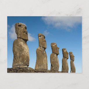 Ahu Akivi, Rapa Nui, Osterinsel, Chile 2 Postkarte