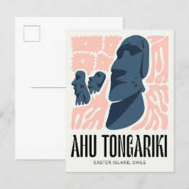 Ahu Tongariki Osterinsel Chile Postkarte