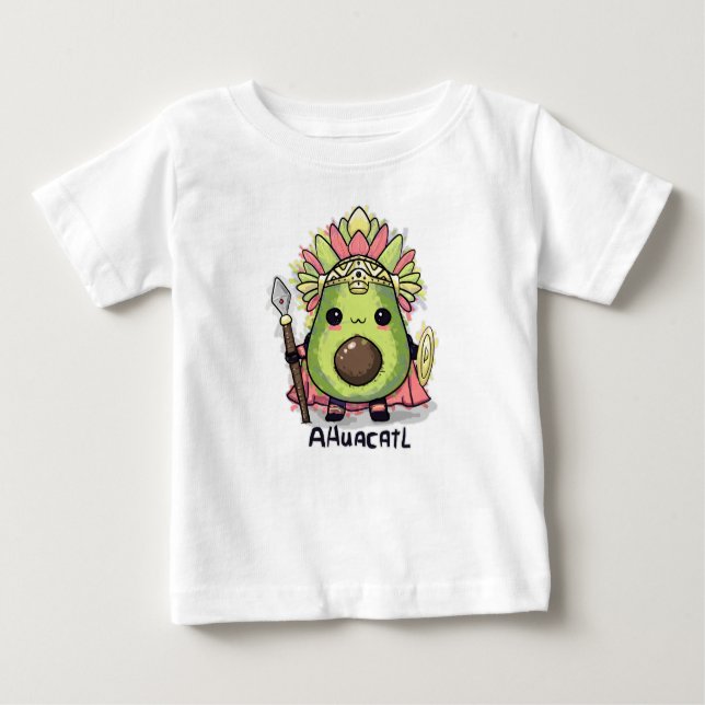 Ahuacatl Aztec Warrior Avocado Baby T-shirt (Vorderseite)