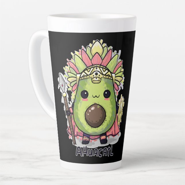 Ahuacatl Aztec Warrior Avocado Milchtasse (Linke Ecke)