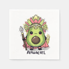 Ahuacatl Aztec Warrior Avocado Serviette