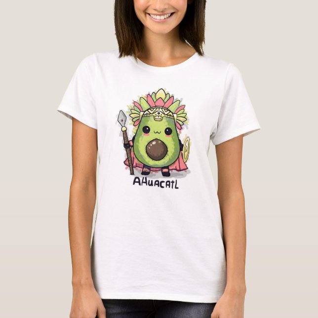 Ahuacatl Aztec Warrior Avocado T-Shirt (Vorderseite)