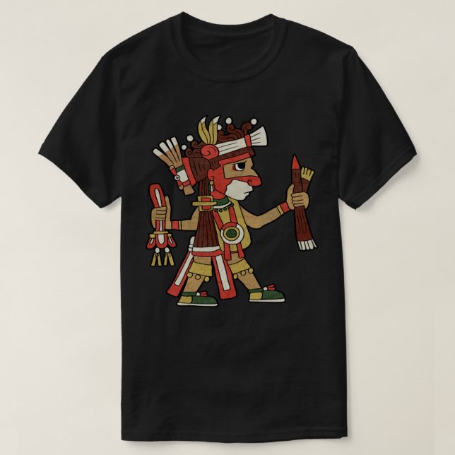 Ahuiateteo Aztec God Mayan Inca Toltec Gift2 T-Shirt (Design vorne)