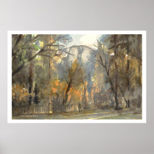 Ahwahnee Lawn Print Poster