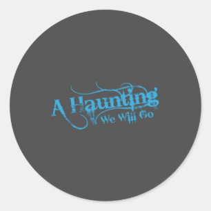 AHWWG blaues Logo-grauer Hintergrund (1 Zoll-Logo) Runder Aufkleber