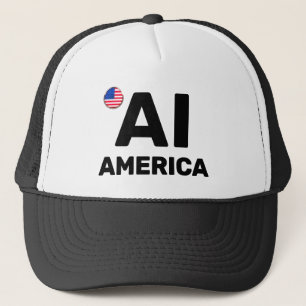 AI America™ Trucker-Mütze Truckerkappe
