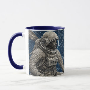 Ai Art Astronaut im Weltraum Tasse