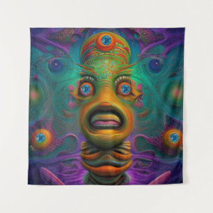 AI Art Bitcoin Crypto NFT Art Wandteppich