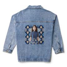 AI Art Denim Dress Image auf Denim Jacket