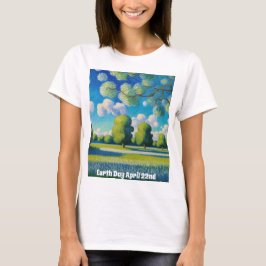 AI Art Earth Day Women's Basic T - Shirt