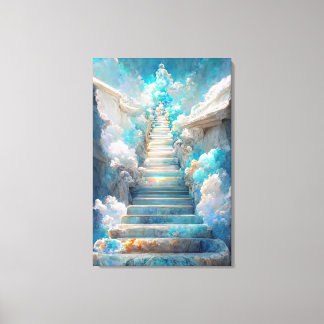 AI Art Gallery™ - Treppe zum Himmel: Leinwand des 