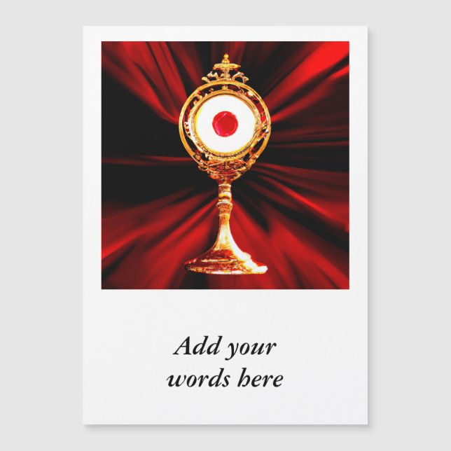 AI Art of A Eucharistic Miracle Magnetkarte (Vorderseite)