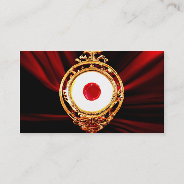 AI Art of A Eucharistic Miracle Visitenkarte (Rückseite)