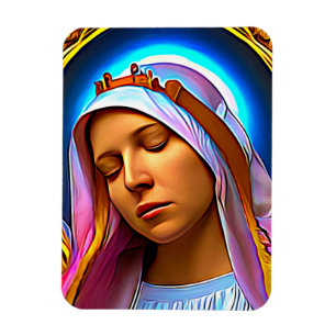 AI Art of the Seglied Jungfrau Mary Magnet