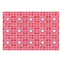 AI Art Red Pink White Hearts Pink Wrapping Paper