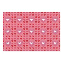 AI Art Red Pink White Hearts Pink Wrapping Paper