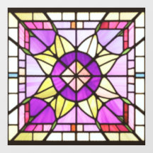 AI Art Stated Glass Window Clubs