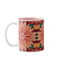 AI Art Tropical Blume Zwei-Tonen-Tasse