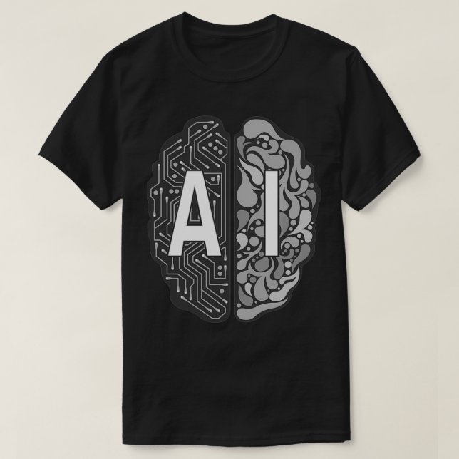 AI Artificial Intelligence Essential Classic TShir T-Shirt (Design vorne)