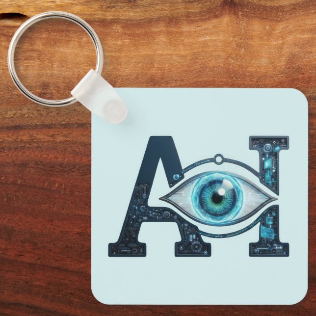 AI-Auge Schlüsselanhänger (Vorderseite)