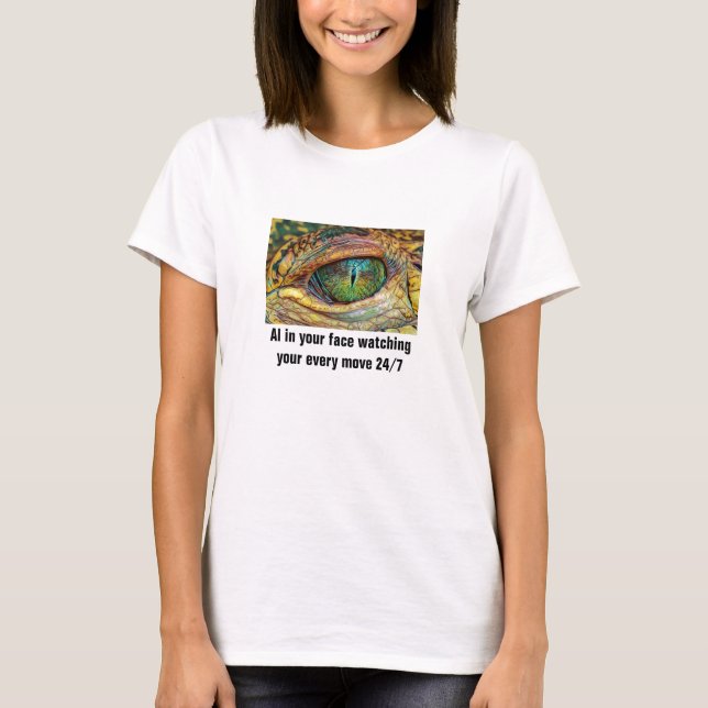 AI-Augen-T - Shirt (Vorderseite)