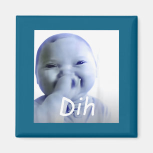 Ai Baby Dih Meme Brainrot Illustration Magnet