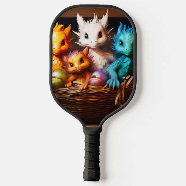 Ai Baby Dragons Pickleball Schläger (Rückseite)
