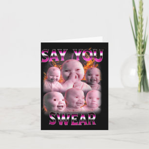 Ai Baby Meme Lustig Lachend Sagst Du Schwörst Retr Karte