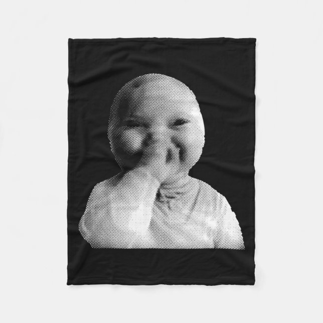 Ai Baby You Swear Meme Funny Laughing Baby Meme Br Fleecedecke (Vorderseite)
