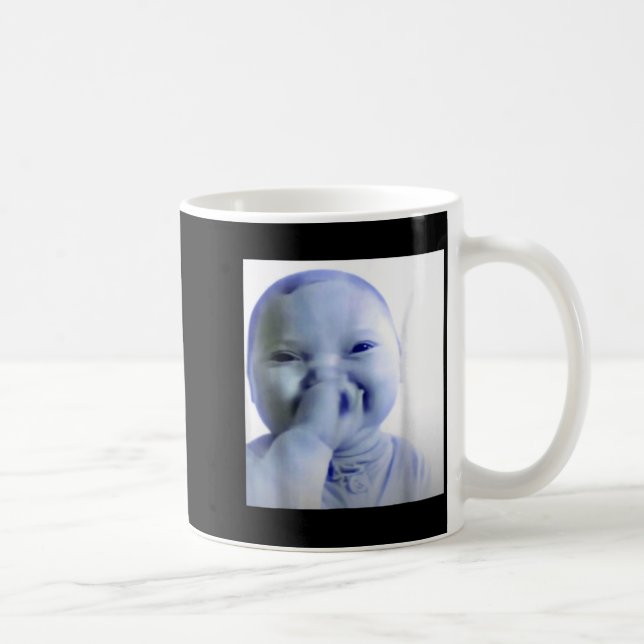 Ai Baby You Swear Meme Funny Laughing Baby Meme Br Kaffeetasse (Rechts)