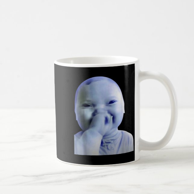 Ai Baby You Swear Meme Funny Laughing Baby Meme Br Kaffeetasse (Rechts)