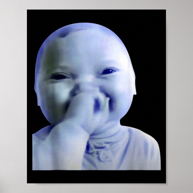 Ai Baby You Swear Meme Funny Laughing Baby Meme Br Poster (Vorne)