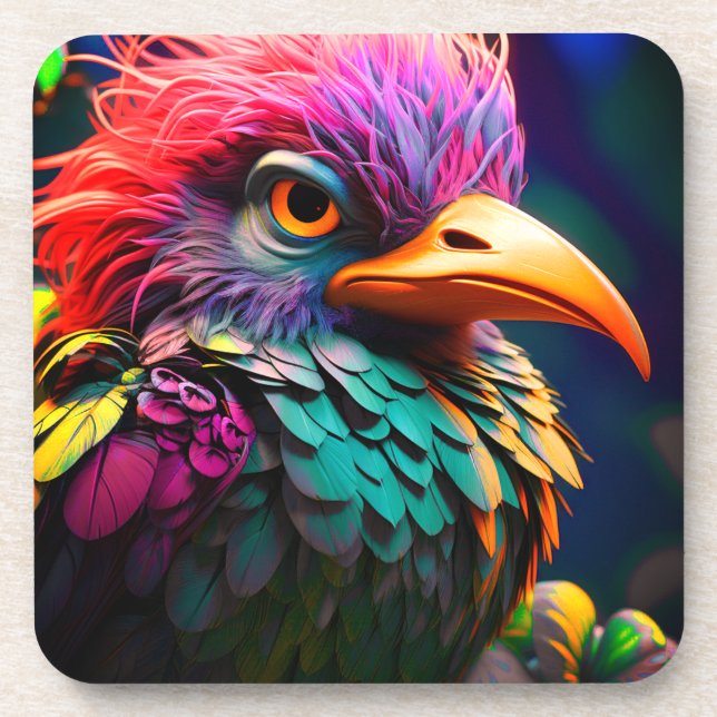 Ai Bird Getränkeuntersetzer (Vorderseite)