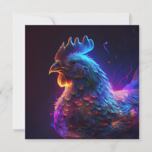 AI Chicken Feiertagskarte