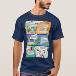 AI Comic Man T - Shirt für die Muttertechnologie