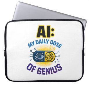 AI Daily Genius - Intelligente Dosis Intelligence Laptopschutzhülle