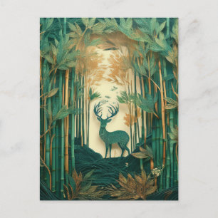 AI Deer Postkarte