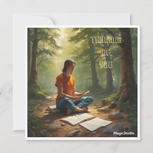 AI Denken Sie an Ihre Note Card Mitteilungskarte (Vorderseite)
