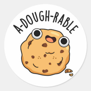 Ai-dough Funny Cookie Pun Runder Aufkleber