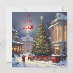 AI Download Join the World Weihnachtskarte Feiertagskarte