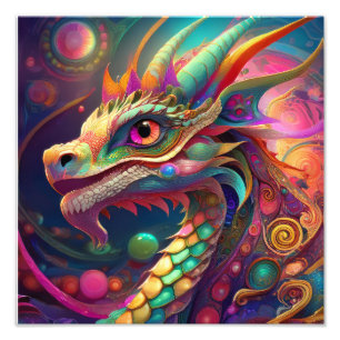 AI Dragon Fotodruck