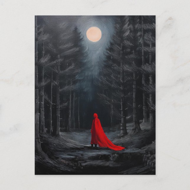 AI dunkle Nacht Postkarte (Vorderseite)