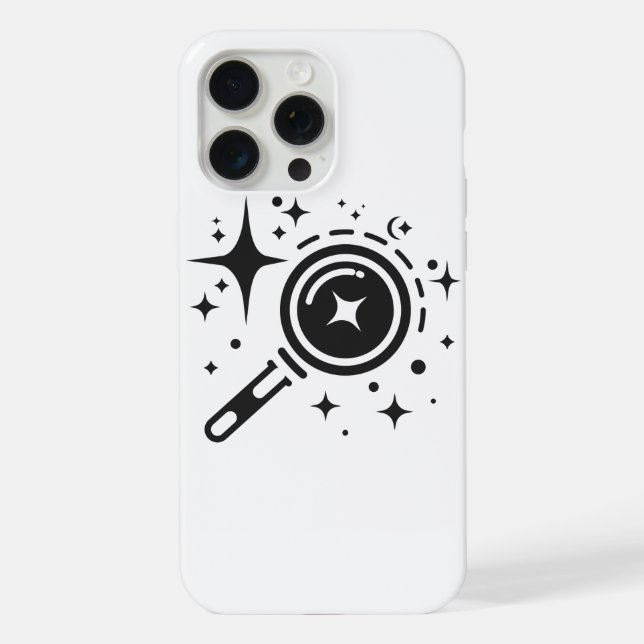 AI-Emblem Sparkle-Sterne, Leuchtturm des digitalen iPhone Hülle (Rückseite)
