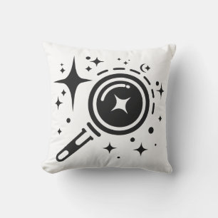 AI-Emblem Sparkle-Sterne, Leuchtturm des digitalen Kissen