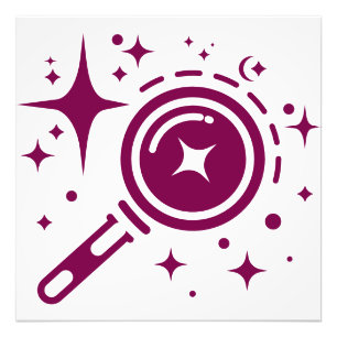 AI-Emblem Twinkle Sterne, Leuchtturm des digitalen Fotodruck