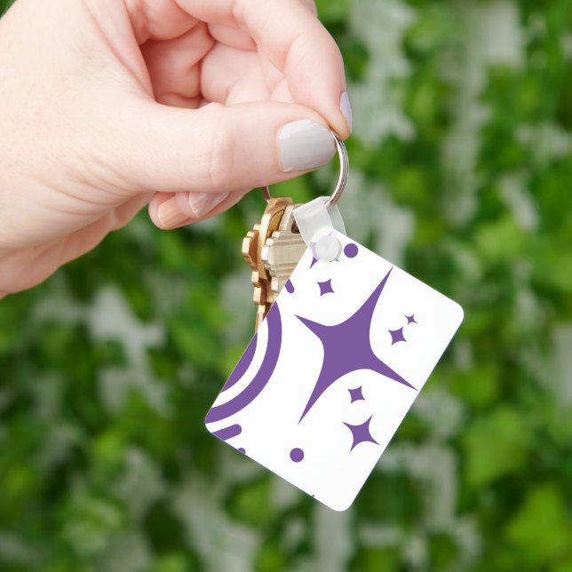 AI-Emblem Twinkle Sterne, Leuchtturm des digitalen Schlüsselanhänger (Hand)