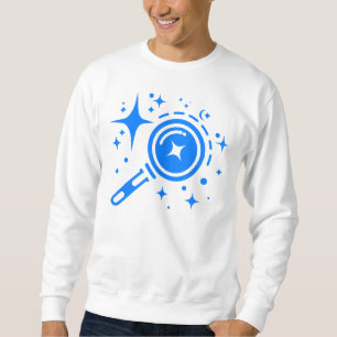 AI-Emblem Twinkle Sterne, Leuchtturm des digitalen Sweatshirt